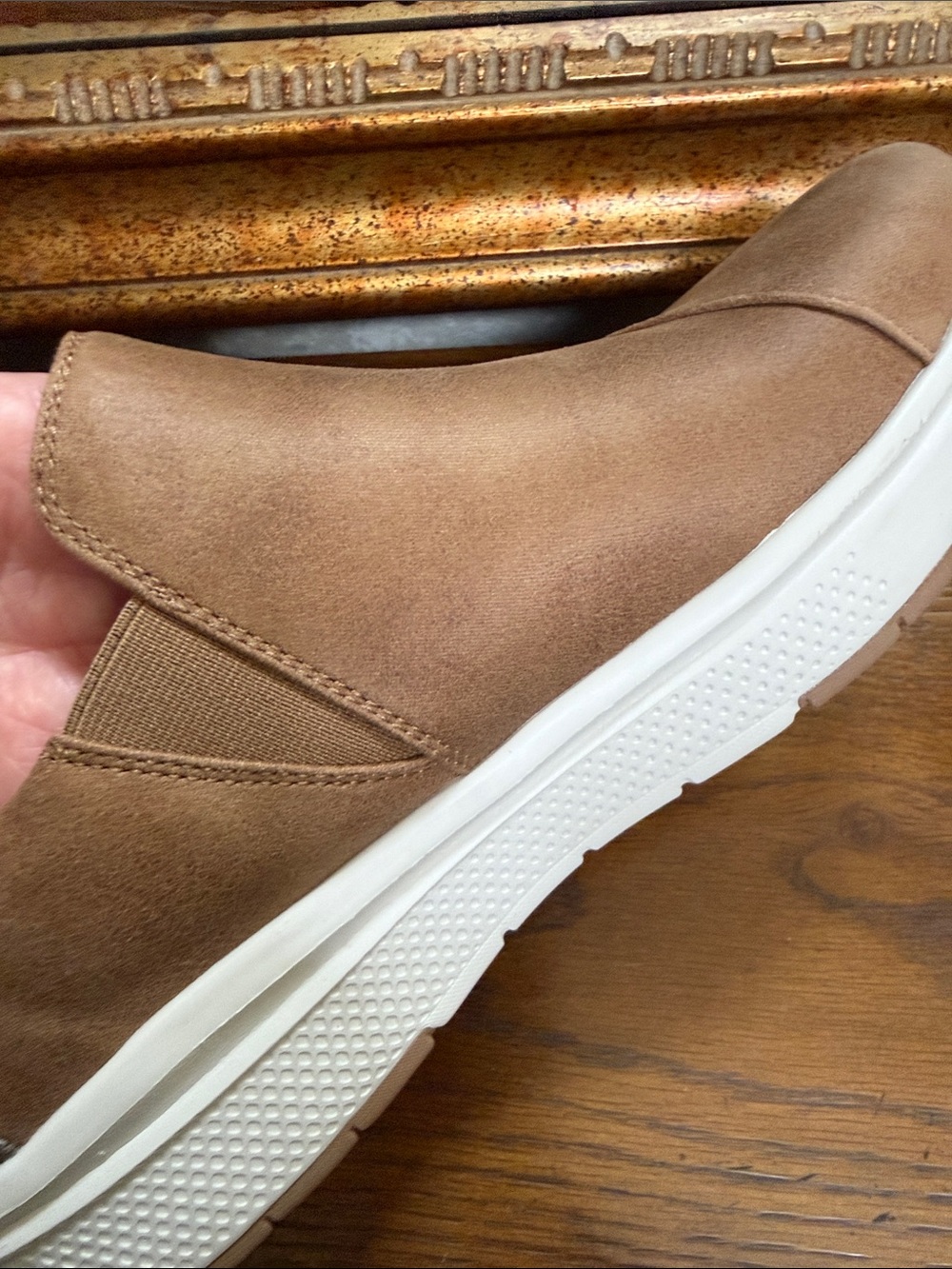 Skechers Bobs Slip-ins Skipper Wave Women’s chesnut Loafers w/White Sole. Sz 10. - Picture 13 of 14
